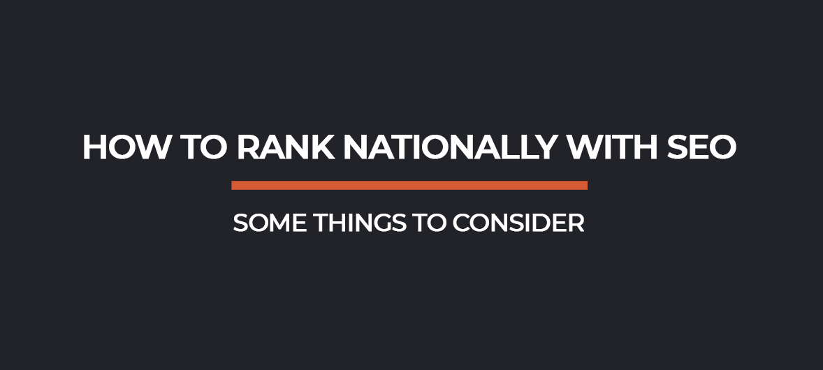 How To Rank Nationally With SEO