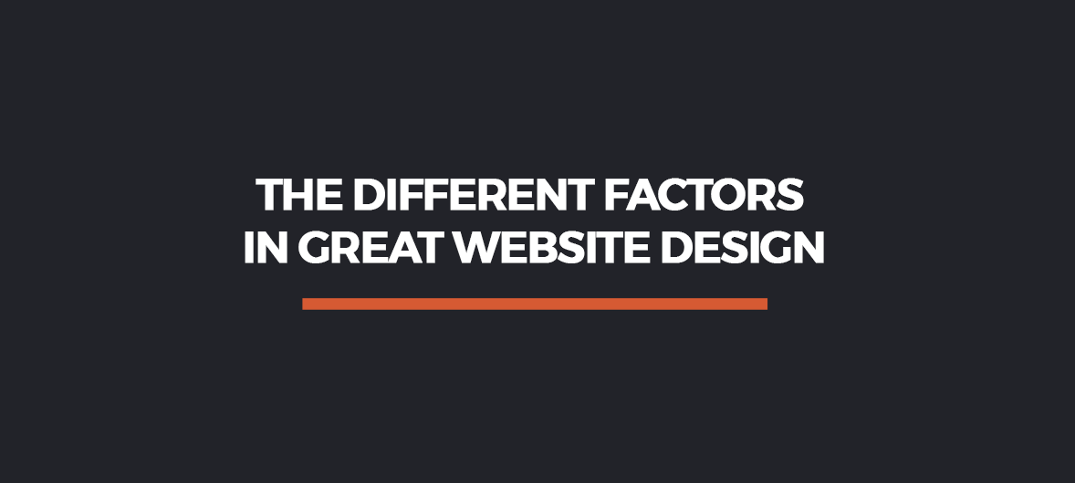 The Different Factors In Great Website Design