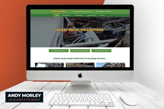 Martins metals website design