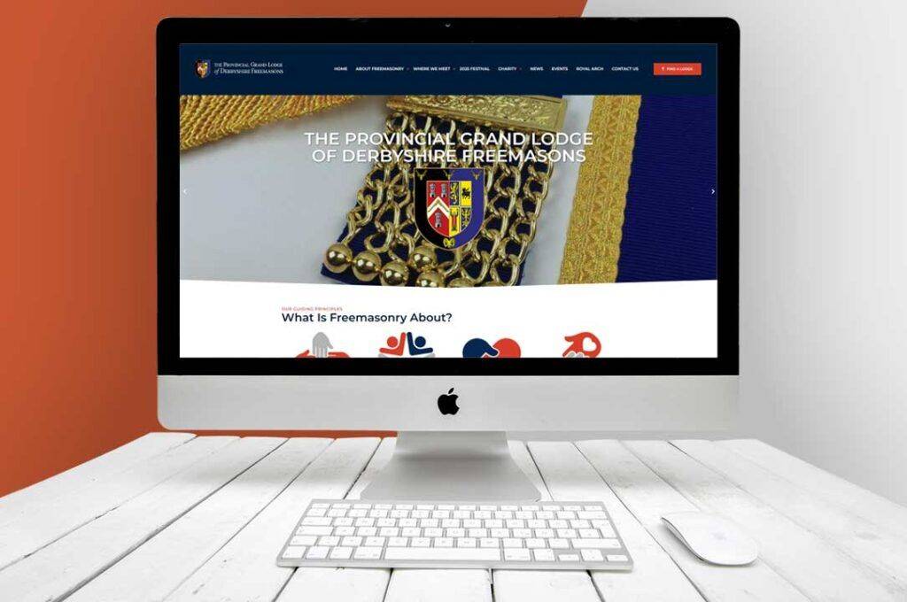 Derbyshire freemasons website design