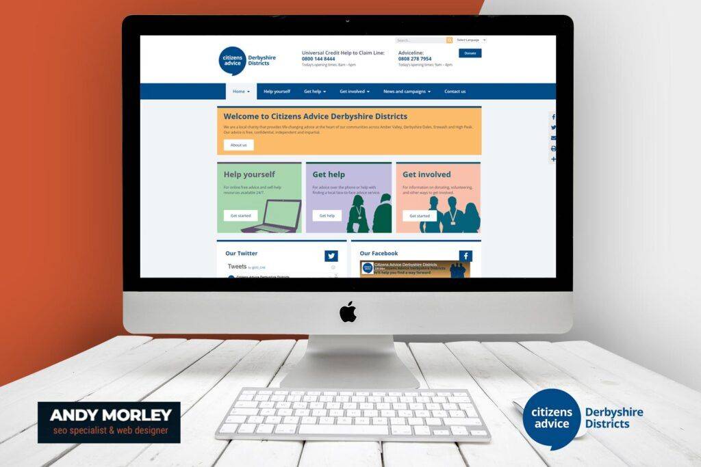 Citizens advice website design