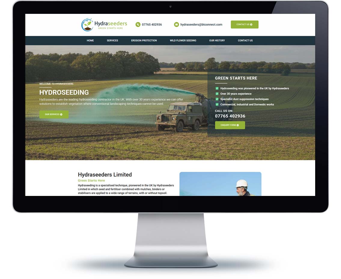 Redesigning the Hydraseeders Website: Evolving a 20-Year Digital Presence